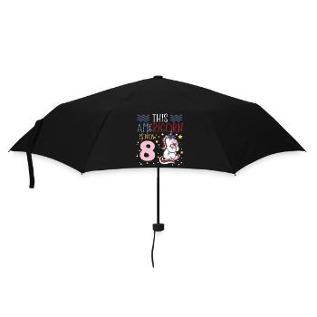 This Americorn is now 8 Unicorn Pony July 4 - Umbrella (small) - black - Front