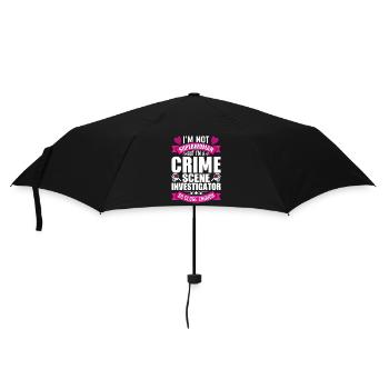 Forensic evidence - Kripo Polizei Forensics - Umbrella (small) - black - Front