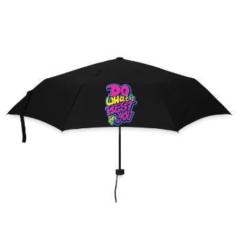 Faites ce qu’il y a de mieux pour vous - Parapluie standard - noir - Devant