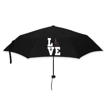 Doberman Dog Dog Propriétaire de chien - Parapluie standard - noir - Devant