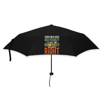 Radio personality - Umbrella (small) - black - Front