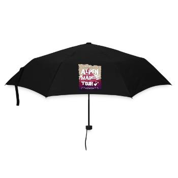 Alpen Mädels Tour - Regenschirm (klein) - Schwarz - Vorne