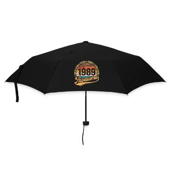 1989 Anniversaire Retro Vintage né en 1989 - Parapluie standard - noir - Devant