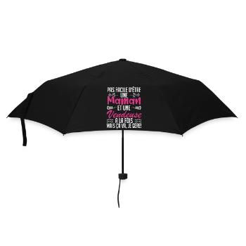 pas facile d'être une maman et une Vendeuse. - Parapluie standard - noir - Devant
