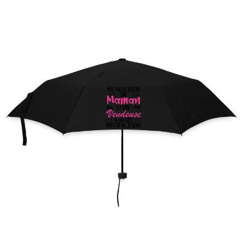 pas facile d'être une maman et une Vendeuse. - Parapluie standard - noir - Devant