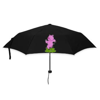 Pig Jogger Jogging Sport - Umbrella (small) - black - Front