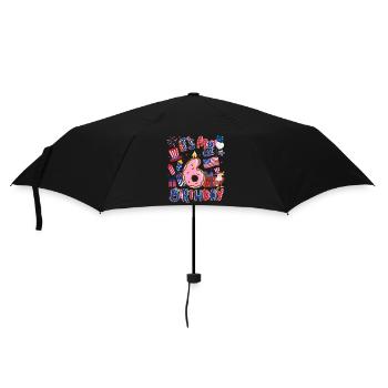 Es Ist Mein 6 Geburtstag Eagle 4. Juli - Regenschirm (klein) - Schwarz - Vorne