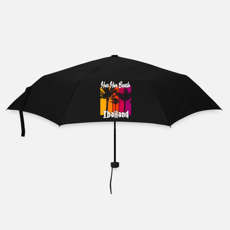 Hua Hin Beach Thailand - Regenschirm (klein) - Schwarz