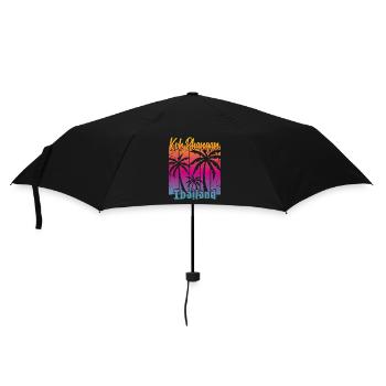 Koh Phangan Thailand - Regenschirm (klein) - Schwarz - Vorne