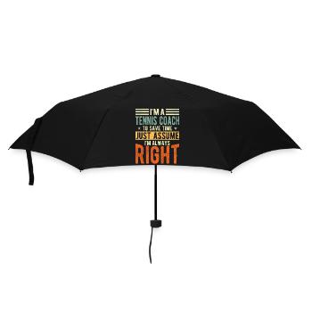 Entraîneur de tennis - Parapluie standard - noir - Devant