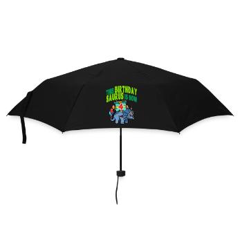 Ce saurus d’anniversaire est maintenant 4 dinosaures - Parapluie standard - noir - Devant