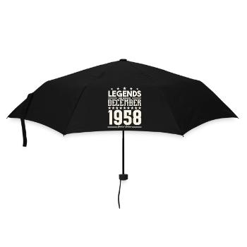 Legends Are Born In December 1958.Gift anniversary - Parapluie standard - noir - Devant