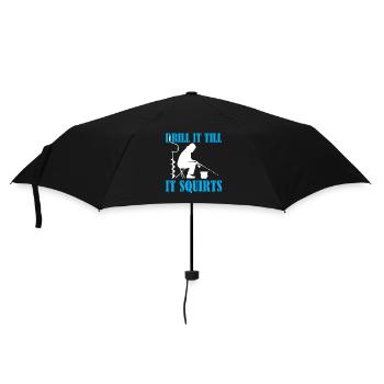 Pêche sur glace - Percez-le jusqu’à ce qu’il gicle - Parapluie standard - noir - Devant