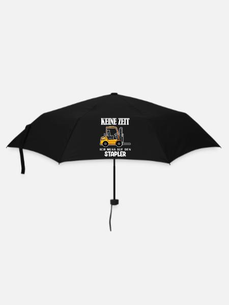 Staplerfahrer Gabelstapler Lager Logistik - Regenschirm (klein) - Schwarz