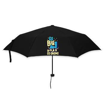 Gnomes de jardin Gnome Amant Drôle de Gnome Jardinage - Parapluie standard - noir - Devant