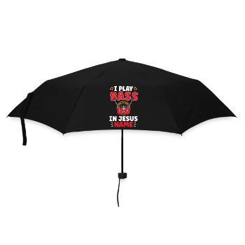 Bassist Jesus Guitar Pick Jesus Guitarist - Umbrella (small) - black - Front