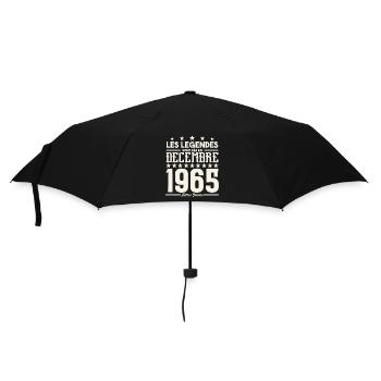 Les Légendes Sont Nés En Décembre 1965, Cadeau. - Parapluie standard - noir - Devant