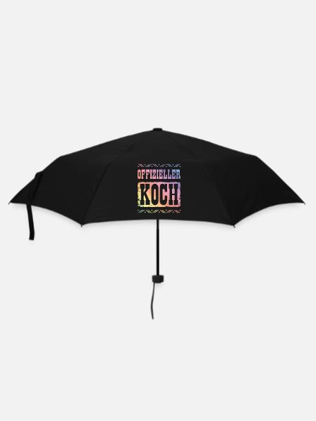 Premium Koch - Regenschirm (klein) - Schwarz