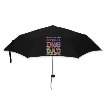 Hunde Papa - Regenschirm (klein) - Schwarz - Vorne