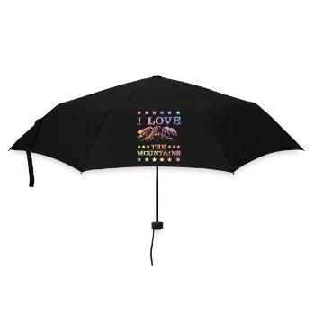 I Love the Mountains - Umbrella (small) - black - Front