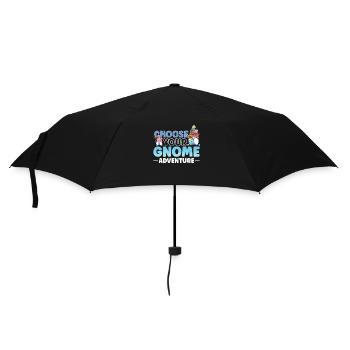 Gnomes de jardin Gnome Amant Drôle de Gnome Jardinage - Parapluie standard - noir - Devant