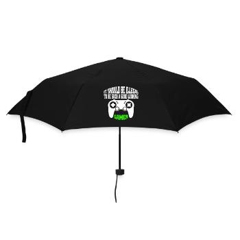 Joueur drôle disant pari jeu cadeau joueur - Parapluie standard - noir - Devant