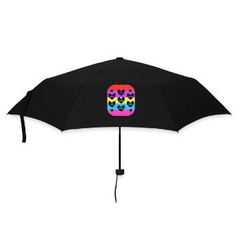 Valentine's Day Heart Candy Lovers Matching - Umbrella (small) - black - Front