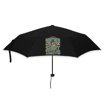 Rentner 2023 Ruhestand - Regenschirm (klein) - Schwarz - Vorne