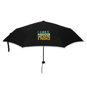 Parkour Gift Freerunning Parkour Runner - Umbrella (small) - black - Front