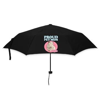 Hamster Mom Zwerghamster Goldhamster Geschenk - Regenschirm (klein) - Schwarz - Vorne