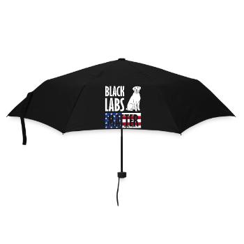 Black Labs Matter 4. Juli Hundeliebhaber - Regenschirm (klein) - Schwarz - Vorne