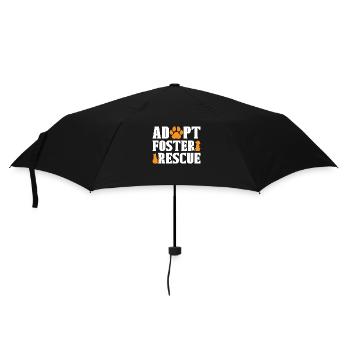 Animal Rescue Adopt Foster Adoption Animal Rescuer - Regenschirm (klein) - Schwarz - Vorne