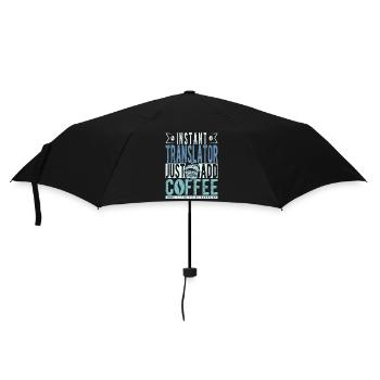 Dicton de café traducteur - Parapluie standard - noir - Devant