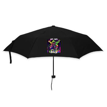 Woman dances in graffiti look Hip-Hop Style - Umbrella (small) - black - Front