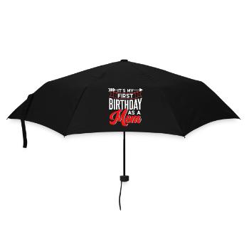 C’est mon premier anniversaire en tant que maman maman - Parapluie standard - noir - Devant