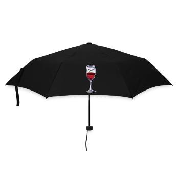 Glass of red wine Wine - Umbrella (small) - black - Front