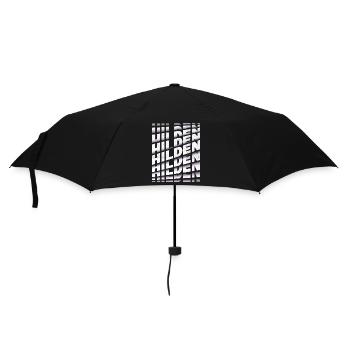Hilden Germany City Font Skyline Home - Umbrella (small) - black - Front