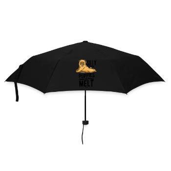 Conception de chien - Parapluie standard - noir - Devant