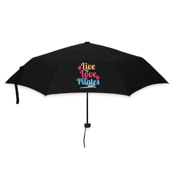 Live Love Pilates Fitness Exercise - Umbrella (small) - black - Front