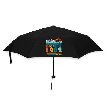 Décembre 1982 Vintage Retro Anniversaire - Parapluie standard - noir - Devant