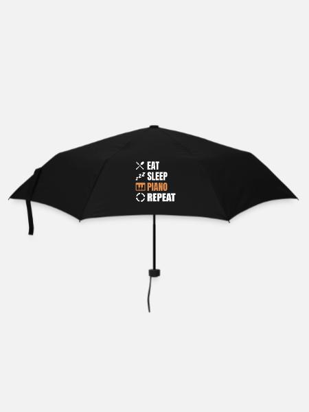 Klavierspieler Routine - Regenschirm (klein) - Schwarz