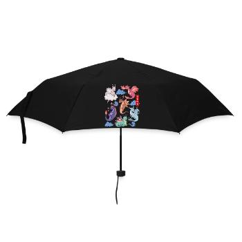 Flight of Dragons Mignon Élémentaire Mythique - Parapluie standard - noir - Devant