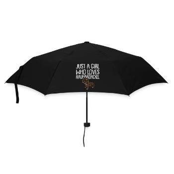 Doge teckel à poil dur Dog Propriétaire de chien - Parapluie standard - noir - Devant