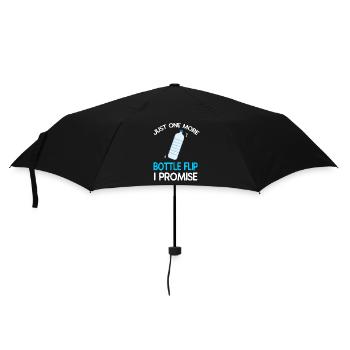 Water Bottel Flipping Geschenk Flaschendrehen - Regenschirm (klein) - Schwarz - Vorne