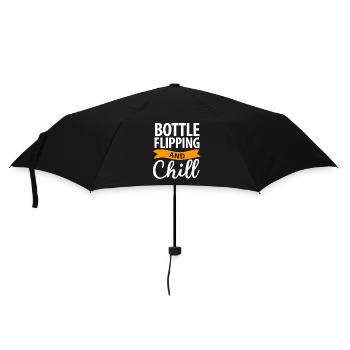 Water Bottel Flipping Geschenk Flaschendrehen - Regenschirm (klein) - Schwarz - Vorne