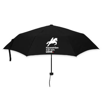 Riders Horse lovers - Umbrella (small) - black - Front