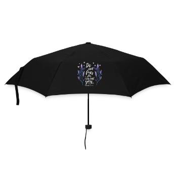 Religiöses Zitat Christlich - Regenschirm (klein) - Schwarz - Vorne