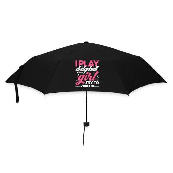 Dodgeball Player Gift Ball Games Dodgeball - Umbrella (small) - black - Front