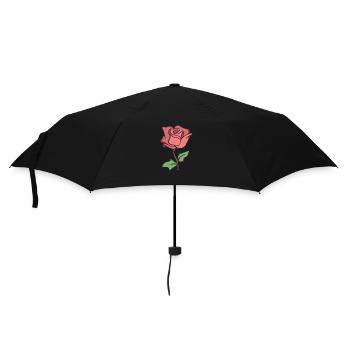 Rose Rouge Rose dessinée à la main - Parapluie standard - noir - Devant