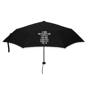 Je t'aime pour ce que tu es - Parapluie standard - noir - Devant